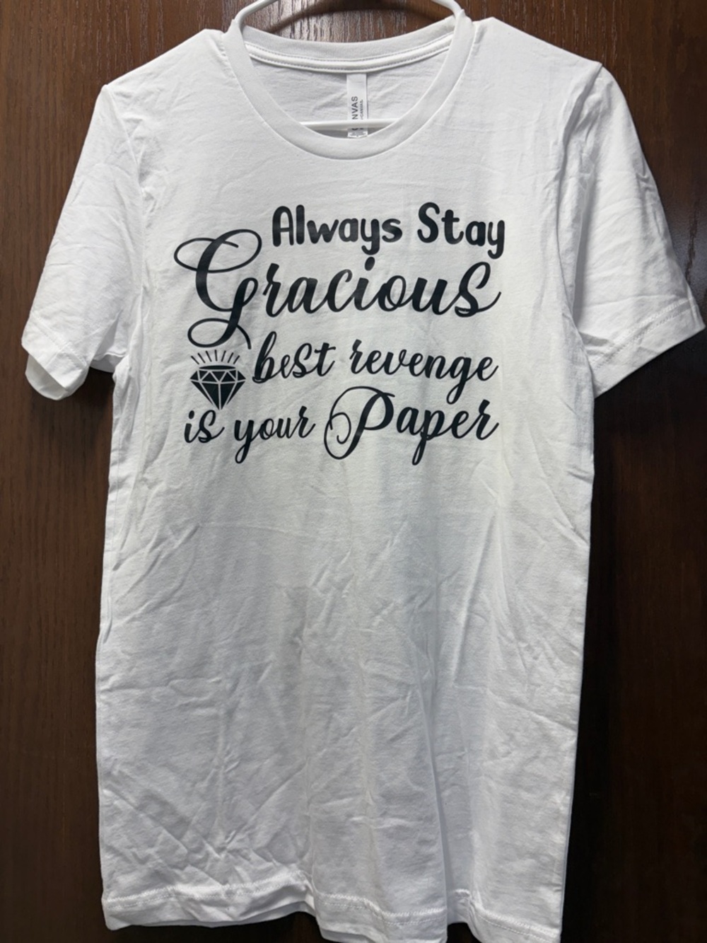 Woman’s Bella Canvas White Crew Neck T-Shirt